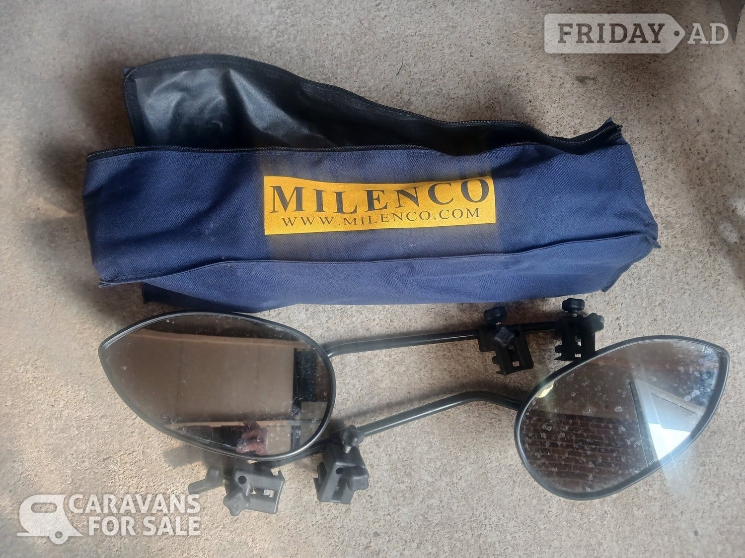 Milenco Aero 4 mirror extenders in Cirencester