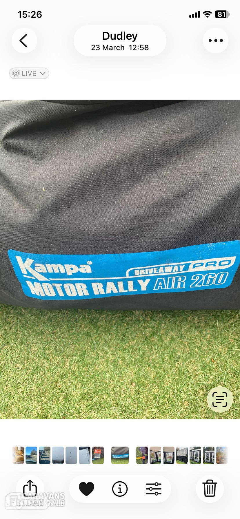 Kampa AirPro 260 Drive away awning