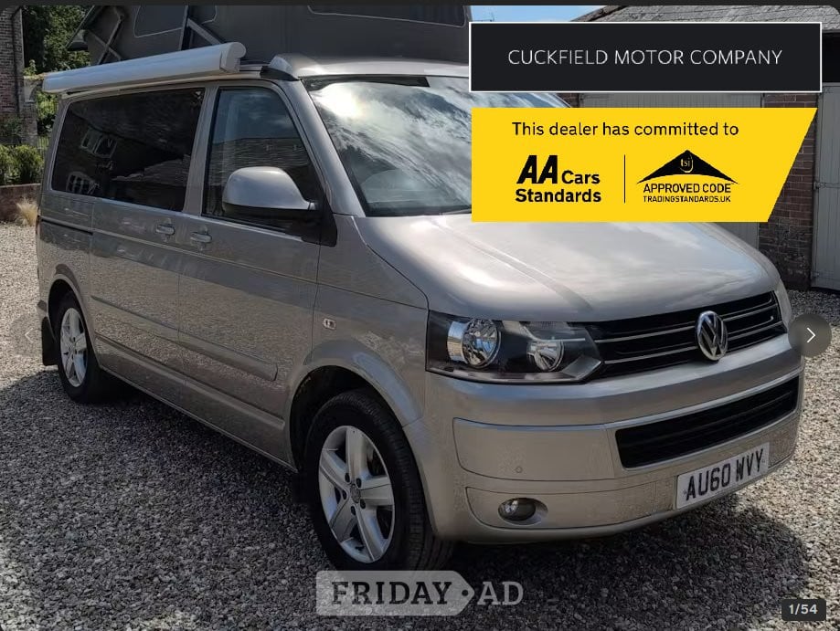 Volkswagen California 2010 in Haywards Heath