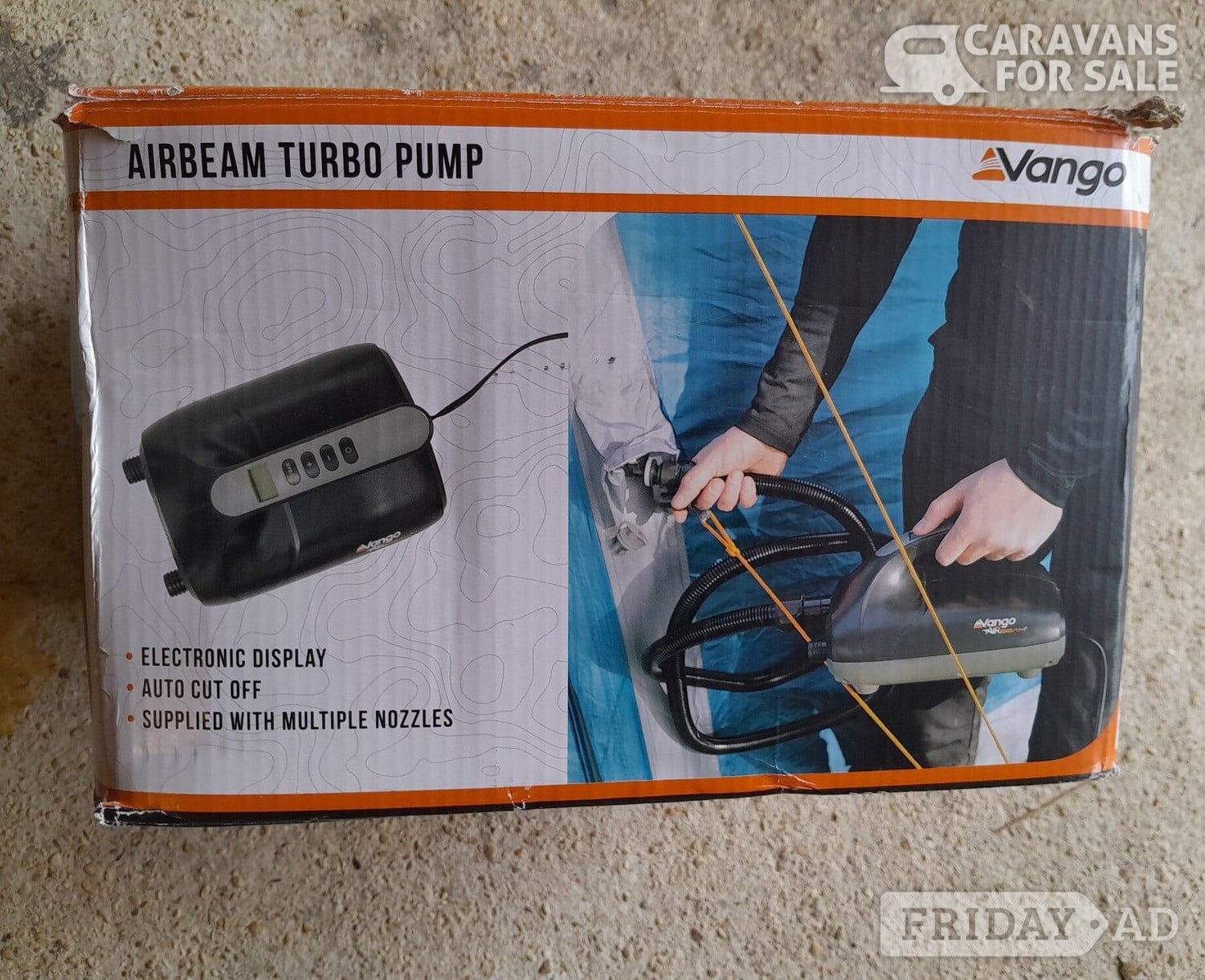 Vango Black Airbeam Turbo Pump in Cirencester