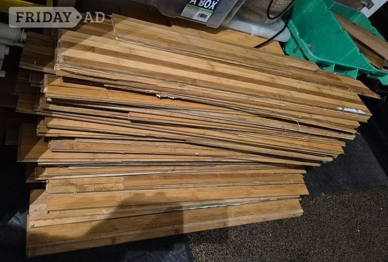 Lewisham Solid Bamboo Wood Flooring- Used, but in overall good condition.