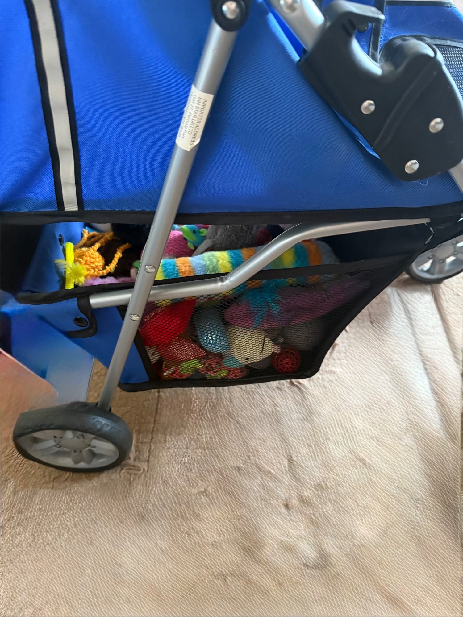 Blue cat pushchair or fine for small dog never used