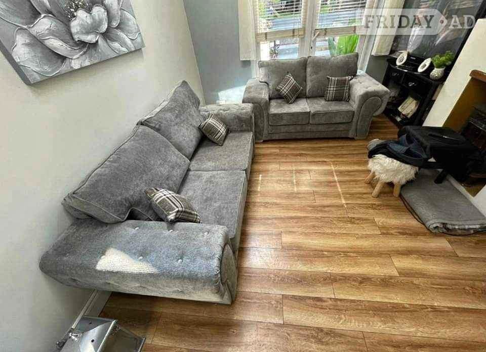 Premium Grey Verona 3+2 Sofa Set | Brand New |  COD