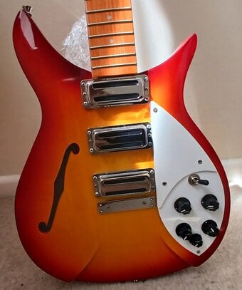 Retro Sunburst electric guitar 
