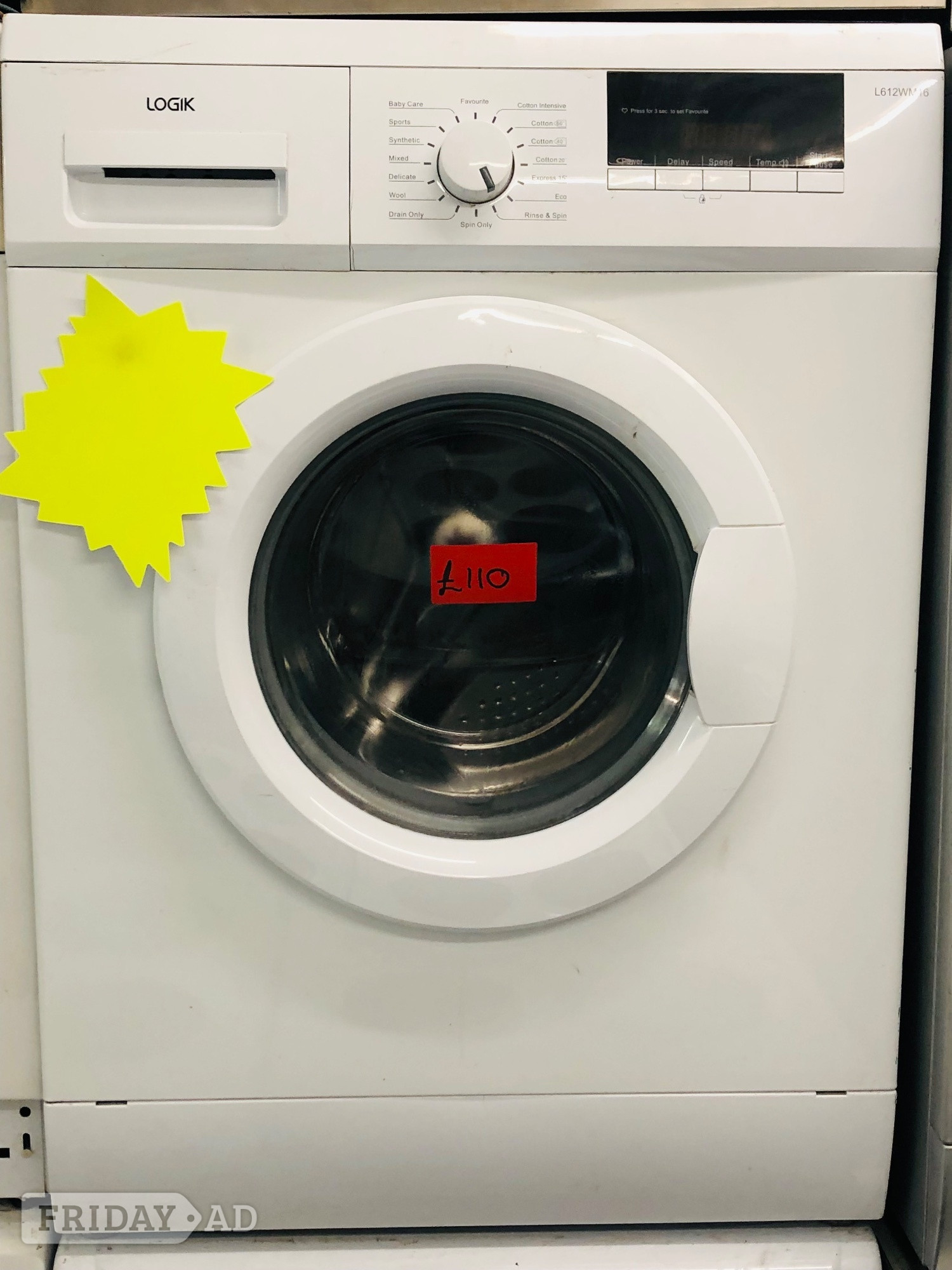 Logik eco wash washing machine like new in excellent condition  in Bicester