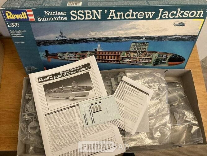 USS 'Andrew Jackson' Polaris submarine model. - Hobbies & Leisure