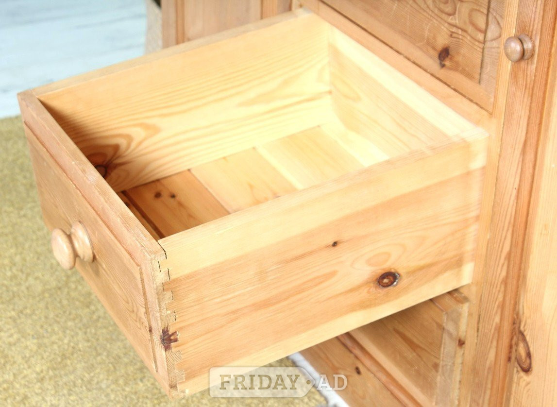 Hailsham UK Delivery - Small Waxed Pine Farmhouse Wardrobe Childs Bedroom 