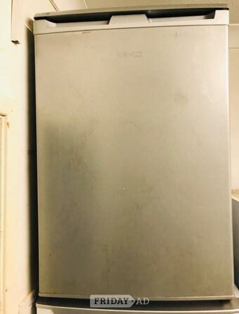 Beko under counter silver fridge 