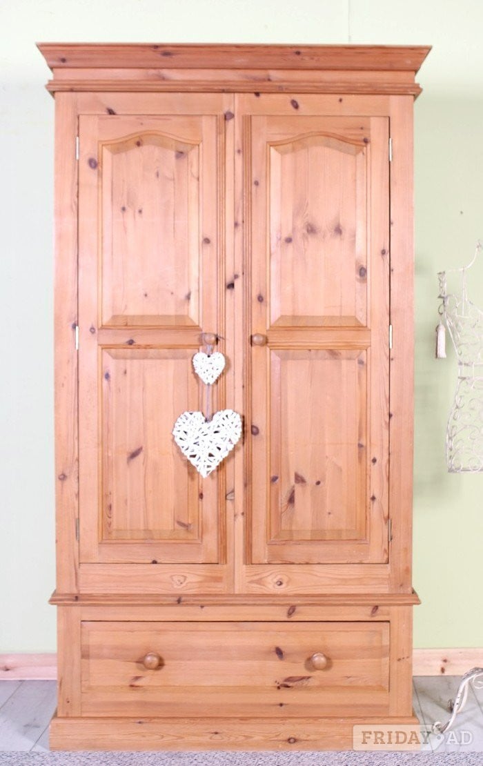 UK Delivery - Quality Made Pine Farmhouse Pine Wardrobe  - Furniture
