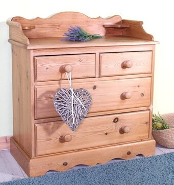 UK Delivery - Farmhouse Pine Chest Of Drawers With Blemishes
