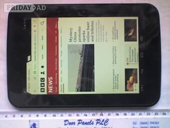 Black Tesco HUDL 1 Quad Core 16Gb WiFi 7inch Tablet & Lead