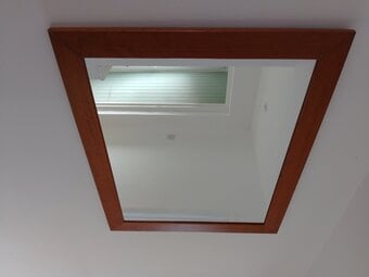 Habitat wood framed mirror.