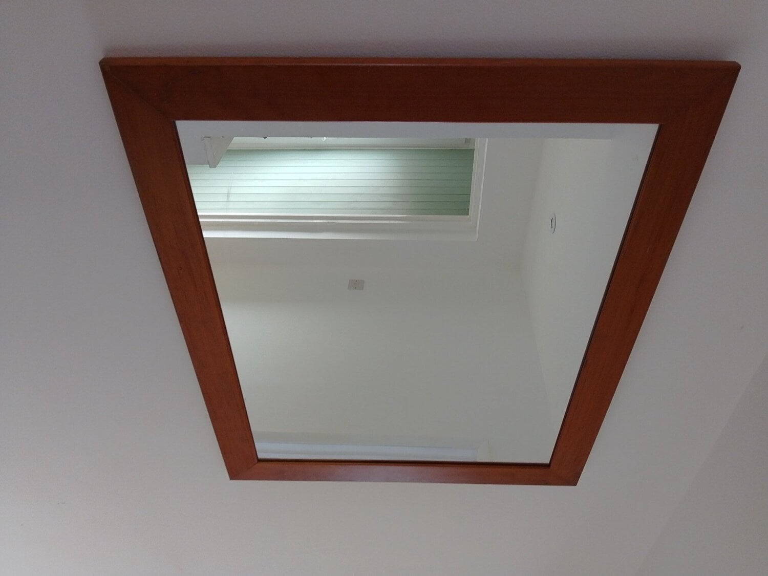 Habitat wood framed mirror. in Lancing