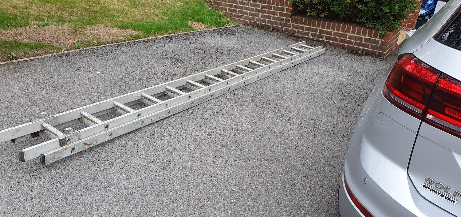 Sheffield Light weight Alloy ladder with stronger rungs for sale. 