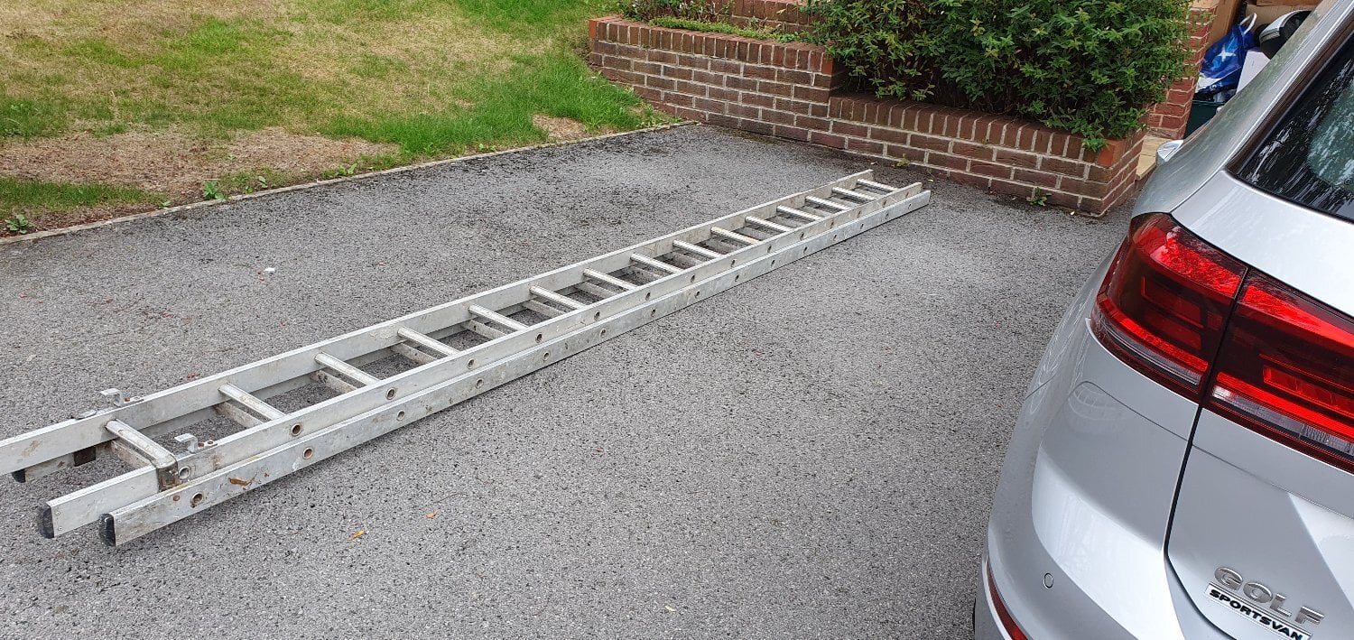Light weight Alloy ladder with stronger rungs for sale.  - DIY
