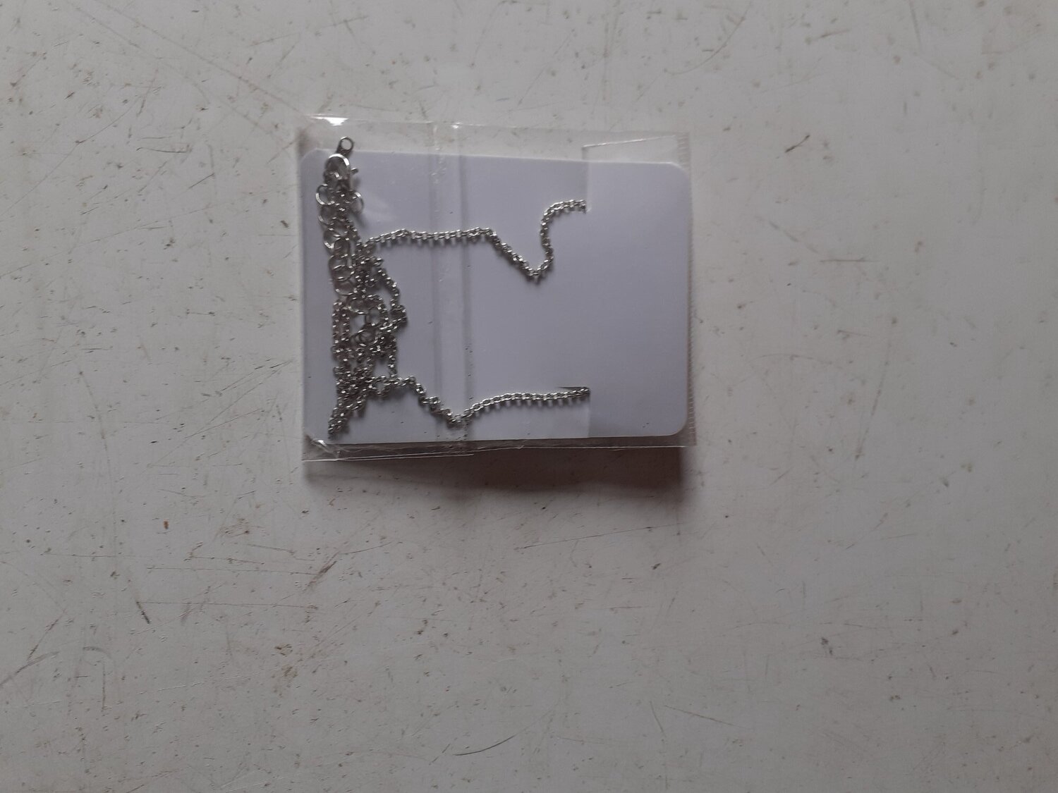 Crystal silver neck chain with hanging piece