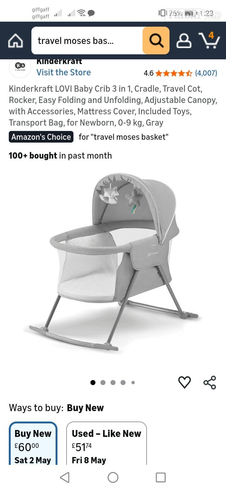 Worthing Baby travel cot