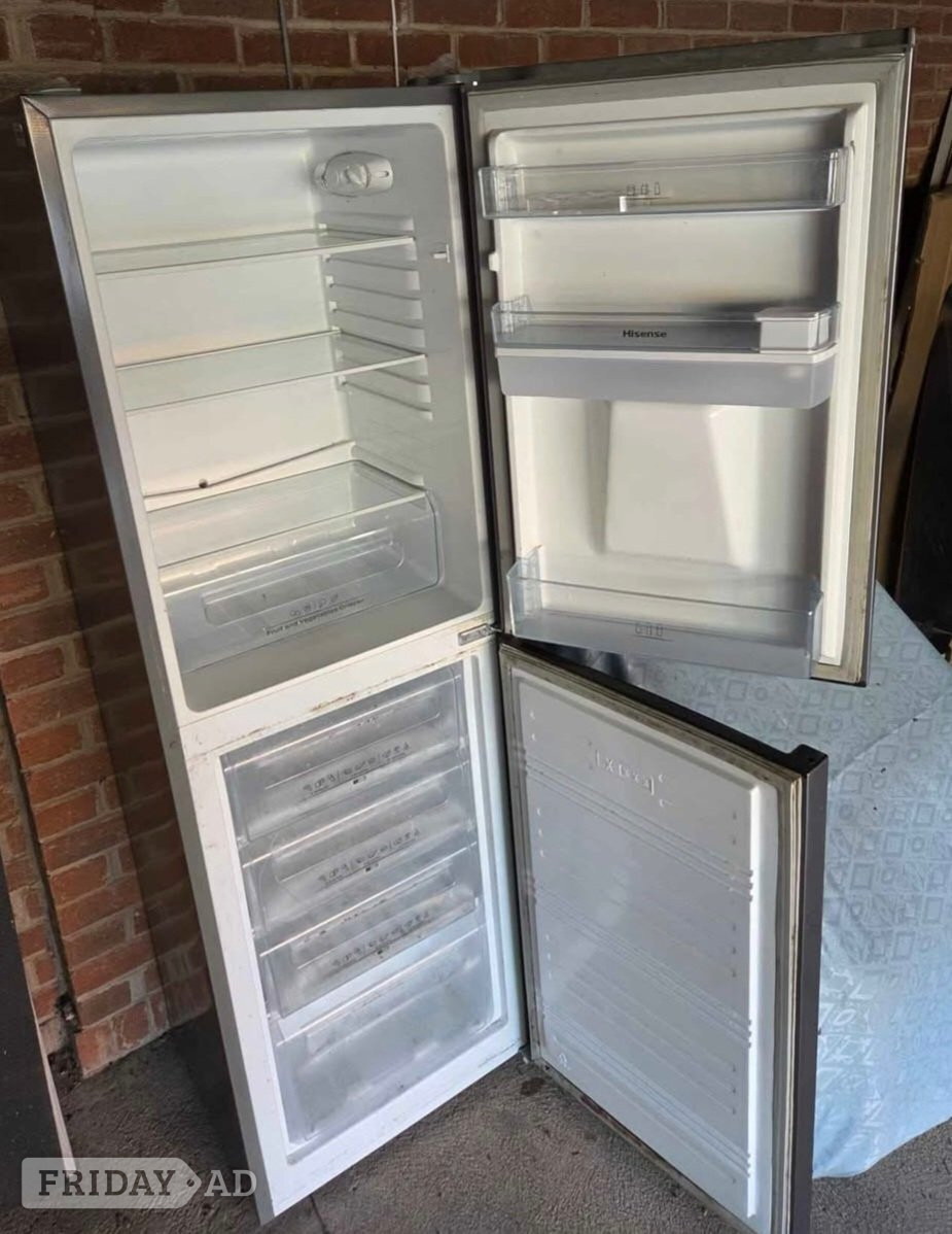 Stockton-On-Tees Hisense Freestanding No Frost Fridge Freezer with Water Dispenser