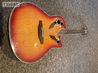 Ovation style GandS electro acoustic guitar