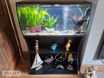 Excellent condition, fluval aquarium and stand, 100 litre, 