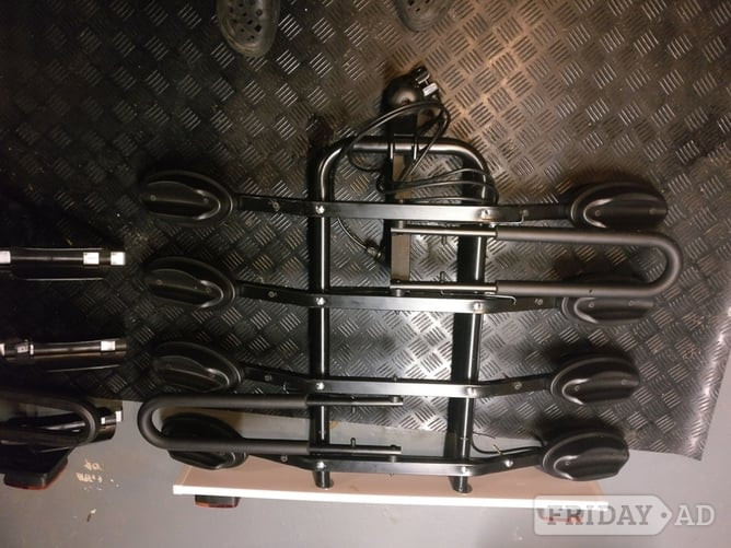 Bike Cycle Carrier Tow Bar Mounted Platform Also number plate Service£8 FOR HIRE