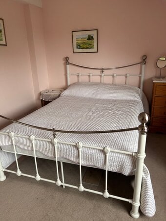 Pretty Double Bed with mattress
