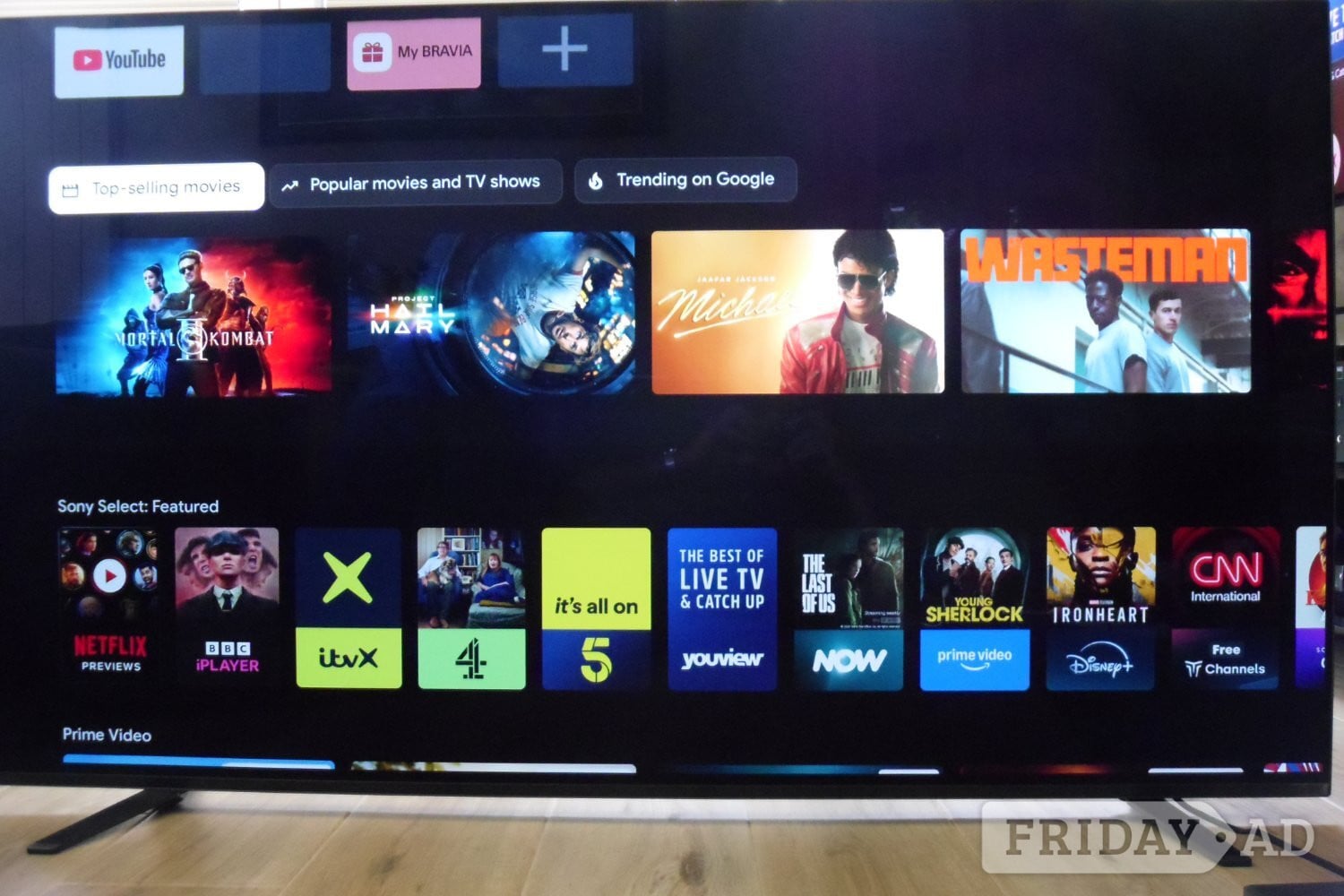 Sony KD-55A8h 55" Smart TV in Hastings