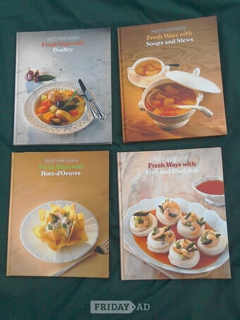 Healthy Home Cooking Books x4, (Time Life Books).