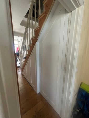 Stunning Bespoke fitted understairs storage unit