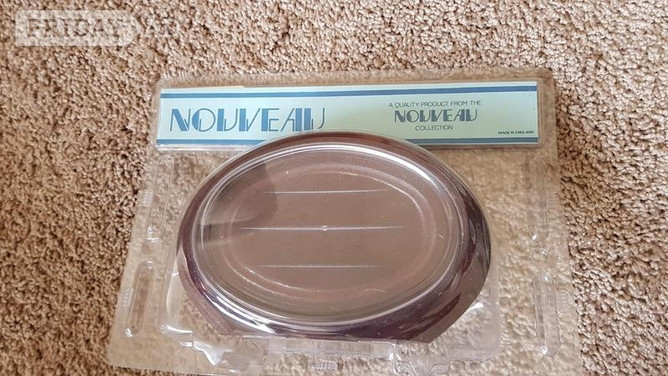 New Nouveau mahogany effect soap dish holder