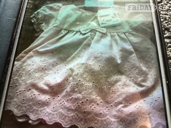 6-9 months broderie anglaise dress and knickers set-new