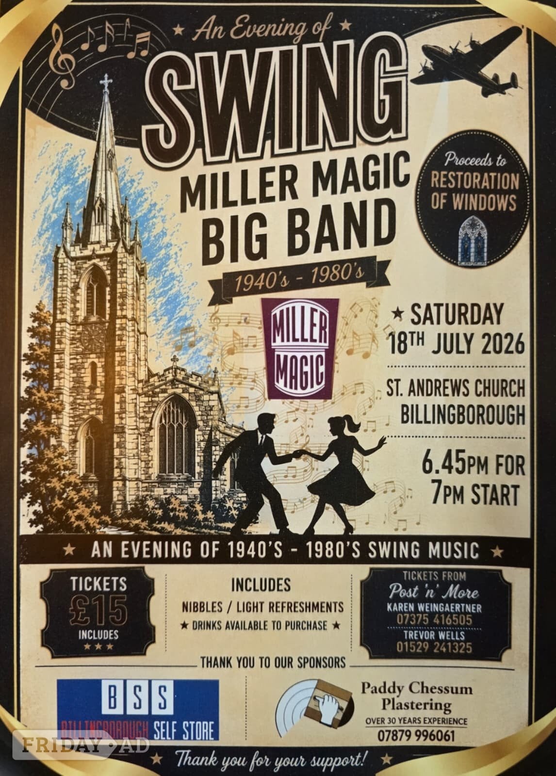 Miller Band Concert in Billingborough Lincs