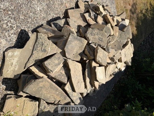 York stone, approx. 10 sq metres, lifted and ready to collect in Bexhill-On-Sea
