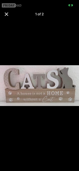 Cats wall hanging/plaque ￼