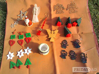 Christmas Decorations, Homemade, x 20.