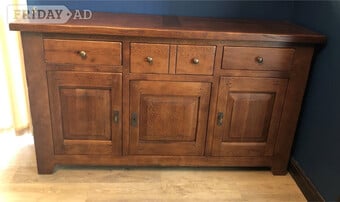 Solid Dark Oak Sideboard