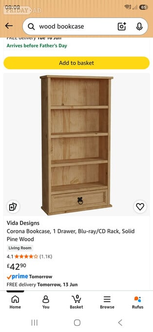 Solid wooden dvd or book unit
