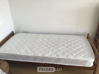 Bed mattress- never used (memory foam and spring combo)