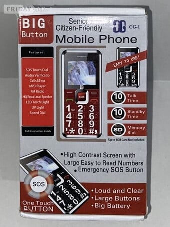 CG1 Mobile Phone with Big Buttons.