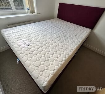 KING - MEMORY CONCEPTS MATTRESS WITH DIVAN BASE & HEADBOARD