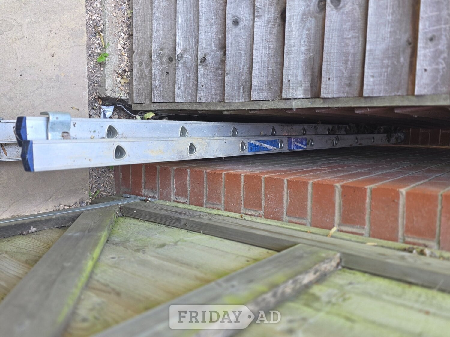 Window cleaners ladders in Bedford