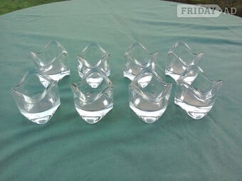 Tealight Holders x8, Glass.
