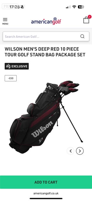 Full set golf clubs - less than half price!!!
