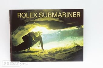 Rolex Submariner owners booklet, in English language.