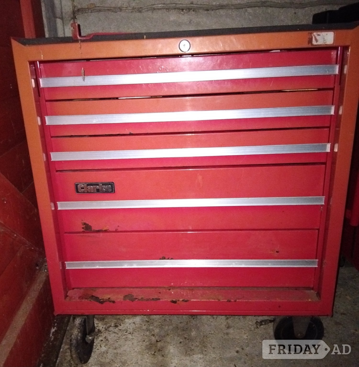 ROLLER CABINET 'CLARKE' VINTAGE LOCKING, PLUS MANY VINTAGE ITEMS  in Fareham