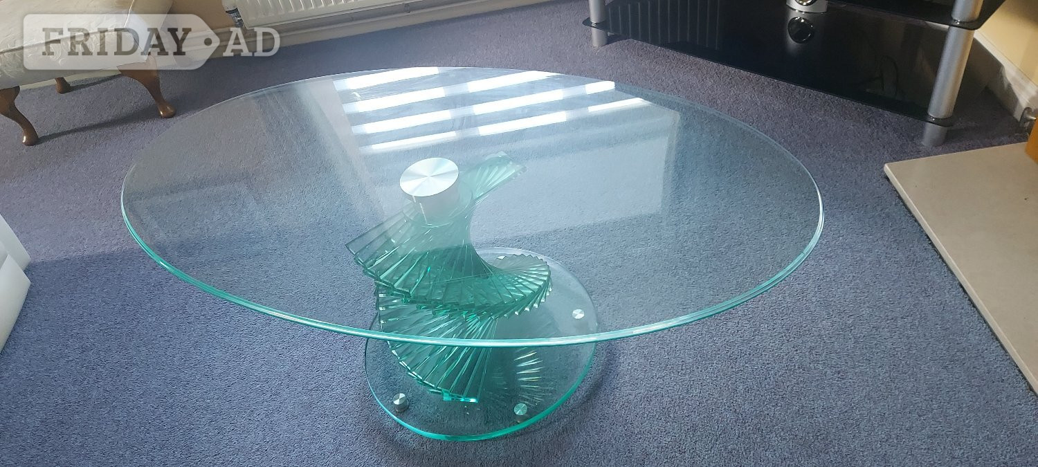 Robertsbridge Contemporary Glass Coffee Table