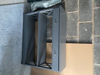 Grey console table