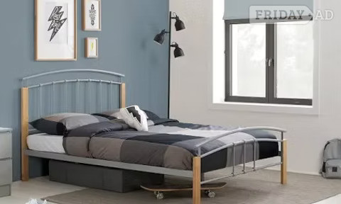 SINGLE - TETRAS WOOD/ METAL BEDFRAME in Rotherham