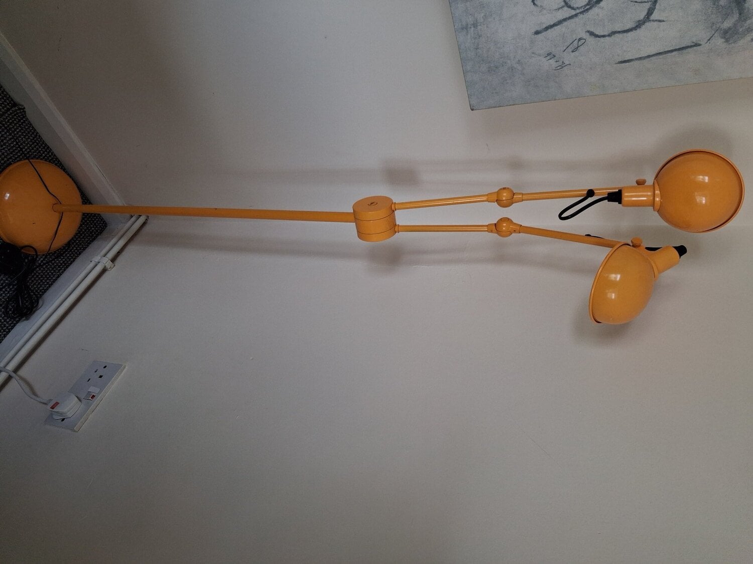  Yellow retro standing light in Peacehaven