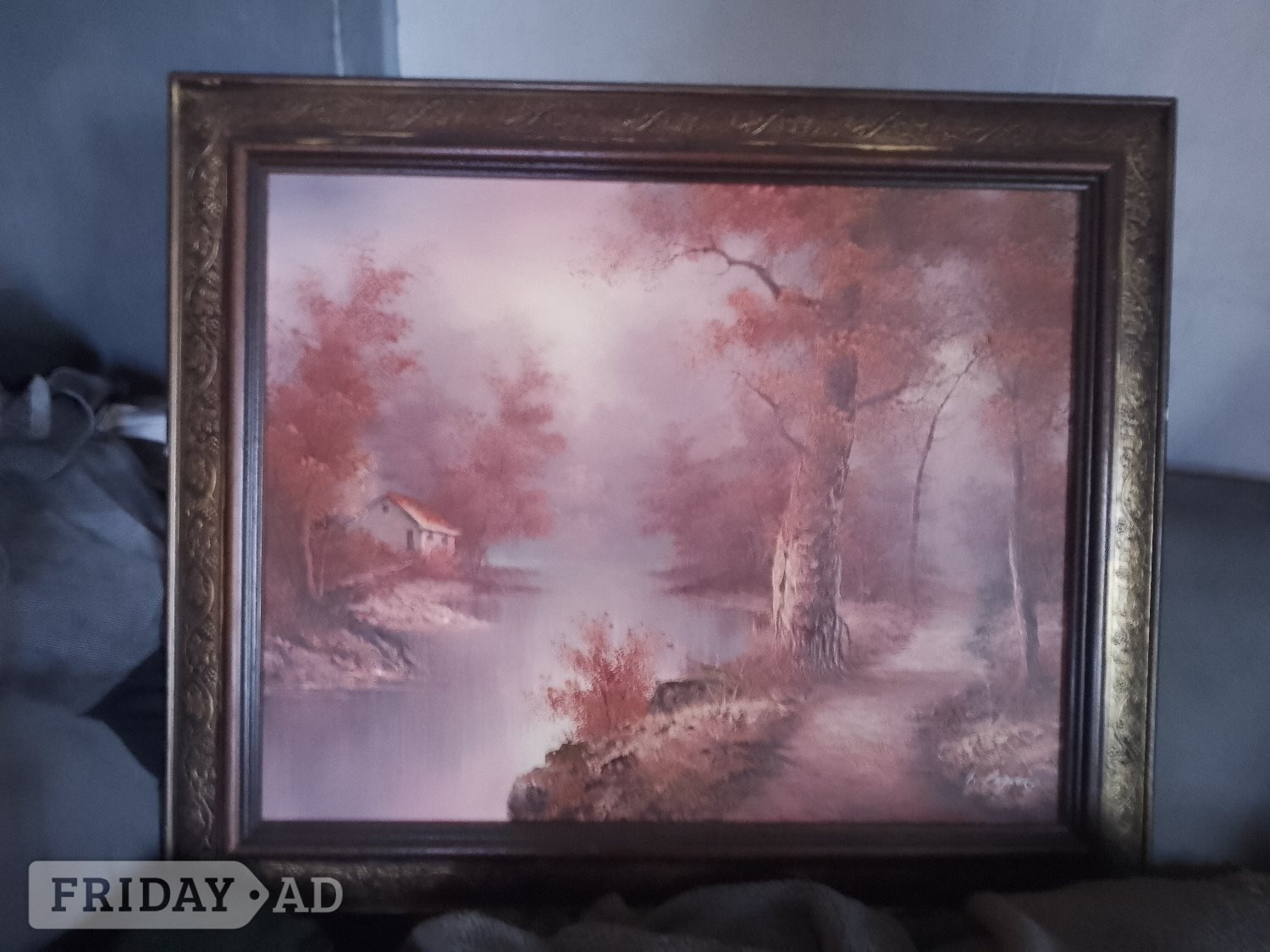 Folkestone 2 original I Cafier landscape oil paintings framed